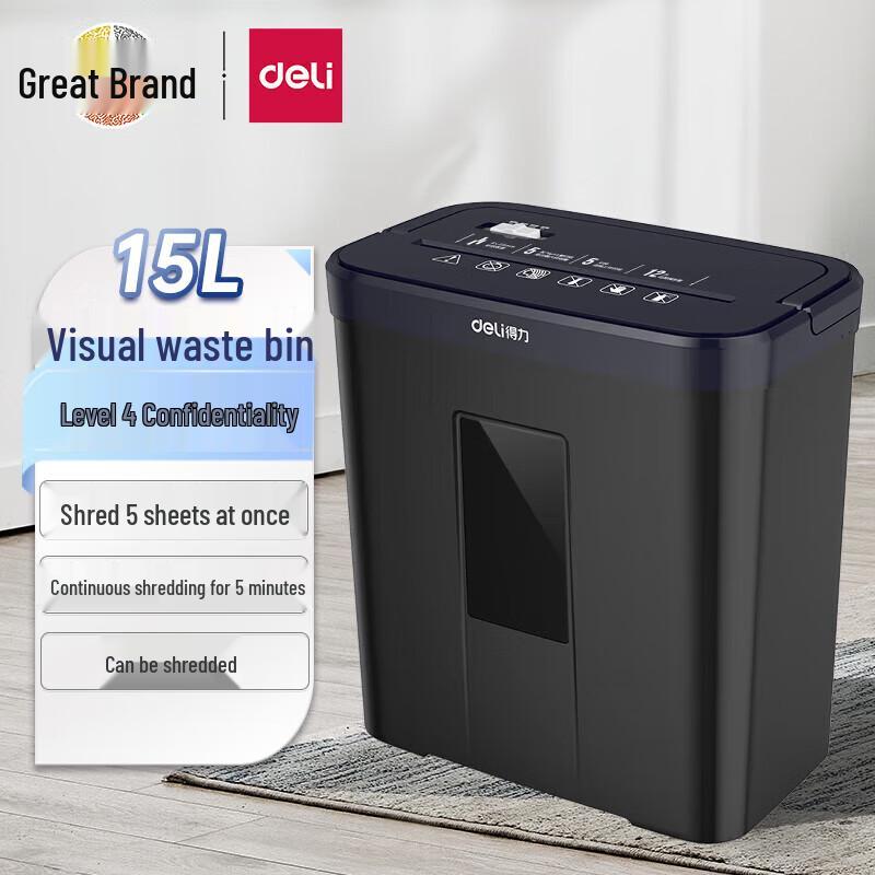 

Deli 9939C Desktop Paper Shredder CN plug (adapter included)