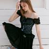 Egoist Lace See Through Frill Short Sleeve Top Es2oth19