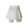 Nike Embroidered Logo Patchwork Breathable 2-In-1 Skirted Sports Shorts Women Bottoms Light-Grey FN1932-072