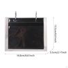 Acrylic L Shape Photo Display Stand with 17 Sheet Folders for Wallet Images