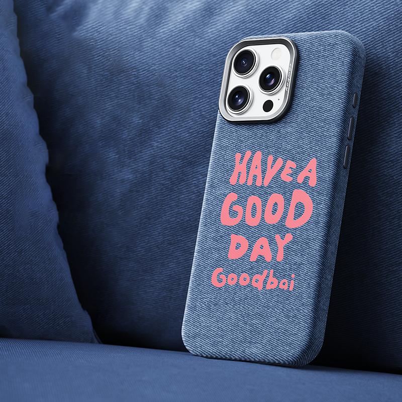 

For Magsafe Magnetic Wireless Charging Luxury Letter Solid Color Denim Phone Case For Xiaomi 15 SPro 14 Pro Bumper Back Cover xiaomi 15 синій