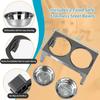 Adjustable Height Pet Feeding Dish Bowl Pets Bowls Stainless Stand Dog Double Bowls Big Dog Elevated Food Water Feeders for Dogs