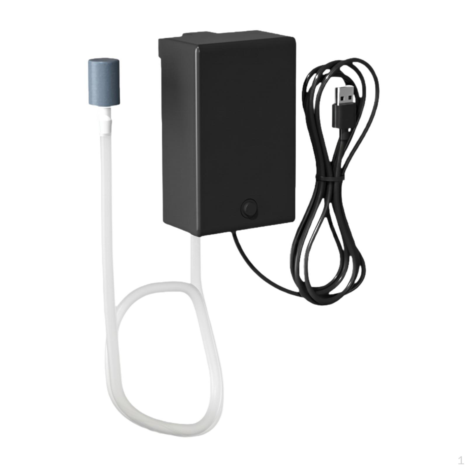 

Aquarium Air Pump with USB Connection, Efficient Fan for Oxygenation, Portable Aerator Quiet , No Nano Air Disk