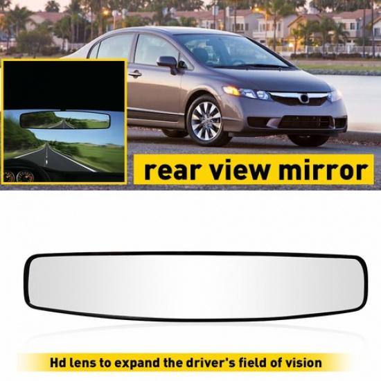 Panoramic Rear View 17 Mirror Wide inches Angle Car Convex Truck SUV Day Night