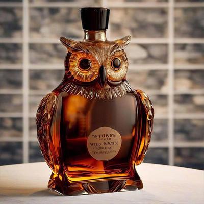 Owl Liquor Decanter Whiskey Decanter Bottle Owl Whiskey Glass Decanter Whiskey Glass Decanter Alcohol Container Liquor Bottle