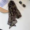 Retro Army Green Camouflage Multi-functional Silk Scarf Women's Workplace Commuter Shawl Spring and Summer Light Scarf Wear Decorative Streamer