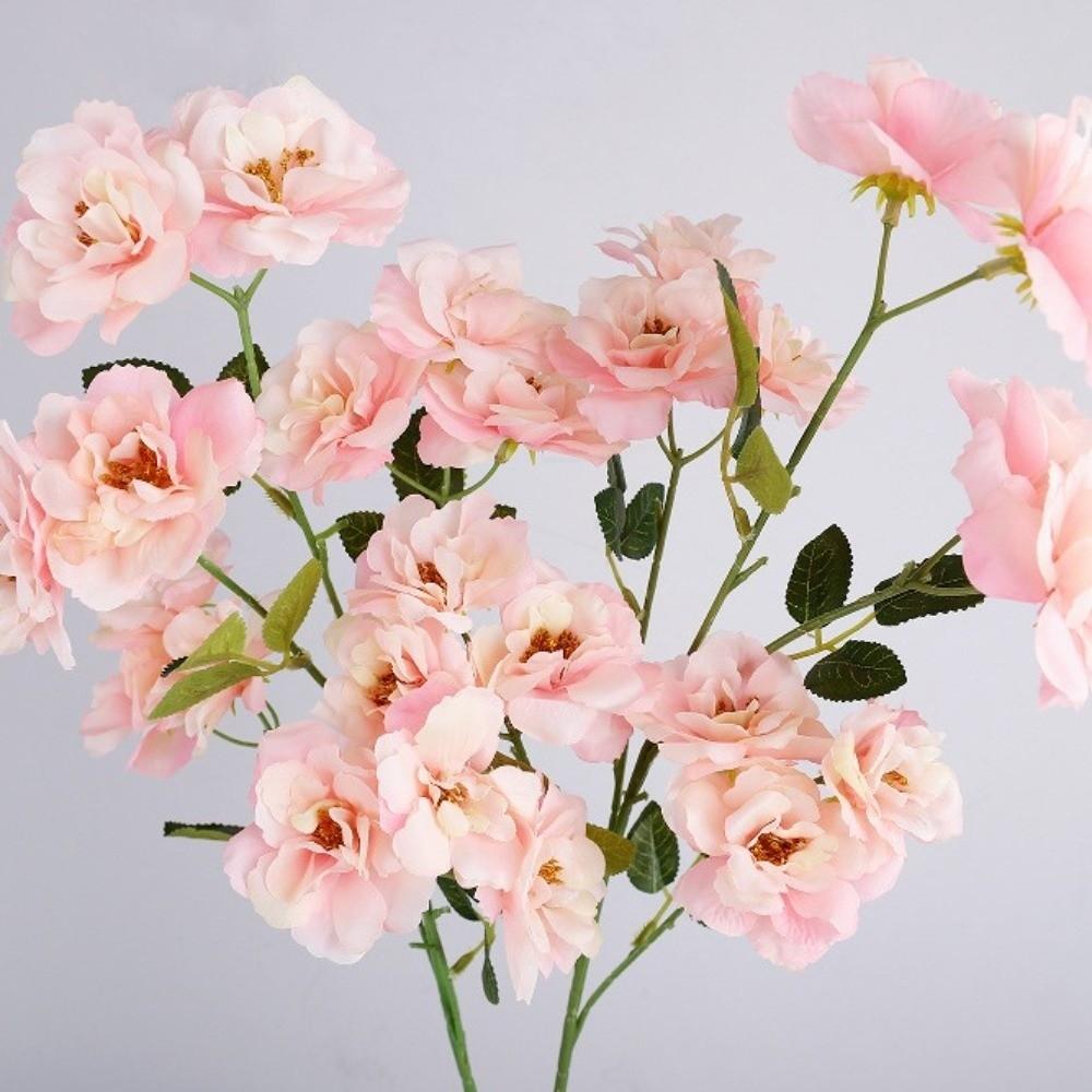 Real Touch Artificial Rose Flower Realistic Handmade Simulation Big Rose Luxury Camellia Faux Rose Branch Party Favors