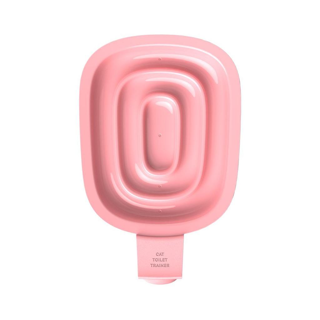 Praktische Katzentoiletten-Trainingssets mit abnehmbarem Tablett, Katzentoilette, wiederverwendbarer Katzentoilettentrainer für Katzen auf Reisen