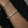 1/2Pcs Women Bracelet, Cubic Zirconia Inlaid Bracelet with Claw-Setting Technology, Adjustable Chain Wristband for Jewelry Gift