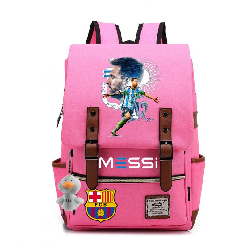 2023 neuer Schulranzen Lionel Messi Koreanischer Oxford-Stoff Rucksack Nylon, Reisetasche Damen Outdoor Rücken