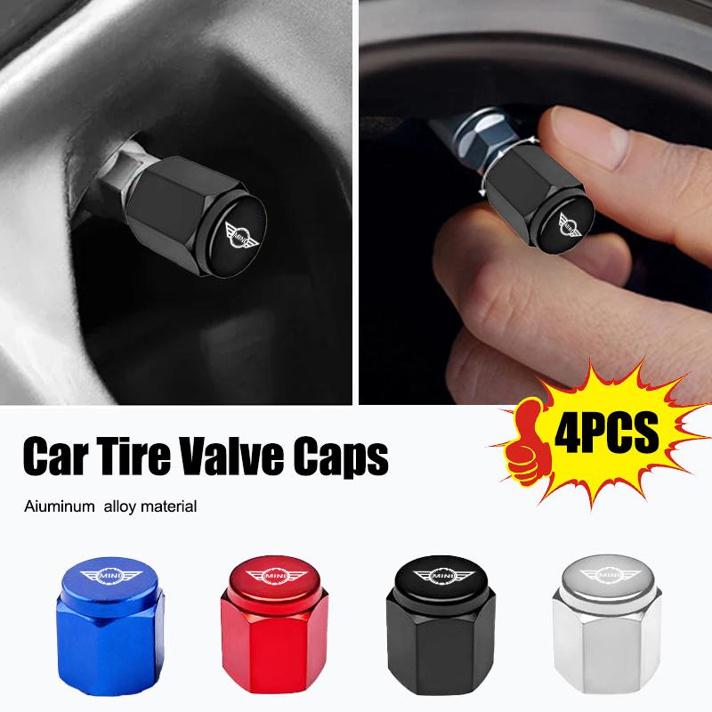 Metal Car Styling Wheel Tire Air Valve Caps Stem Cover For BMW Mini Cooper Countryman Clubman R55 R56 R60 F54 F55 F56 Sticker DF7