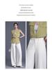 Women's Spring Fashion: High-Waisted Wide-Leg Pants - Loose, Lazy Style, Slimming, Long, Drape, and Straight-Cut Casual Wear