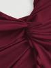 Crop Top Phumee Backless Twist Knot Straps Irregular Hem AE111
