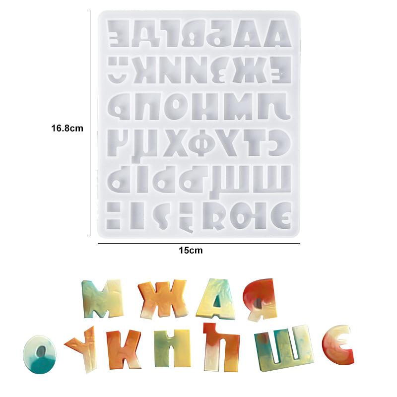 Alphabet Harz Silikonform Harz Buchstaben Zahlen Formen Alphabet Schlüsselanhänger Formen für DIY Schlüsselanhänger Schmuck Anhänger Herstellung