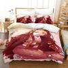 Anime Demon Slayer Bedding Set Nezuko Kamado Duvet Cover Comforter Bed Linen Single Twin Full Queen Size 3d Kids Girl Boys Gift