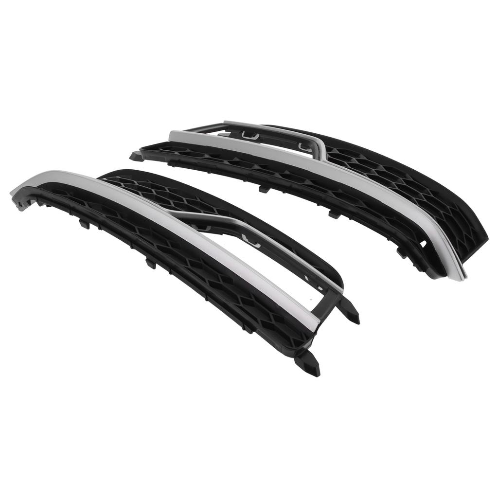 2pcs Front Bumper Lower Grille 8T0 807 681 M P Black Chromeplate Fit for S5 2013 2016