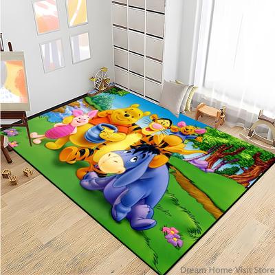 15 Size Cartoon Winnie Pooh Tigger Carpet Rugs for Home Living Room Bedroom Sofa Doormat Decor,kids Area Rug Non-slip Floor Mat
