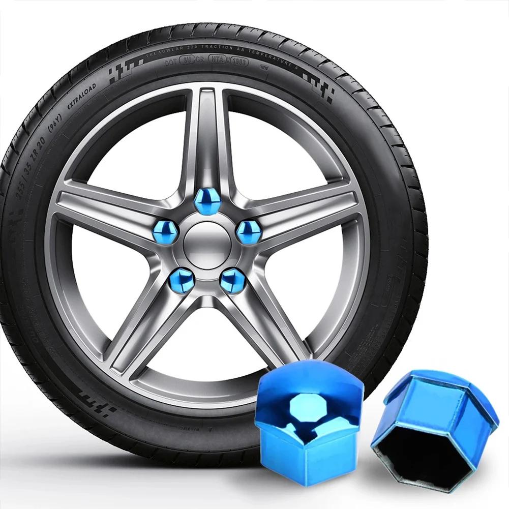20PCS Car Tire Screw Cap Car Wheel Nuts Covers Auto Caps Hub Screw Protector Bolt Head Cover Cap Plastic Tire Wheel Screw Bolts