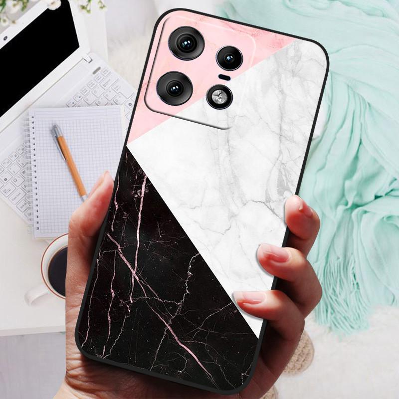 Etui na Moto Edge 50 Pro Luksusowe Zwierzęta Silikonowy Tylny Pokrowiec na Telefon Do Motorola Edge 50 Pro 5G Etui Ochronna Obudowa Edge50 pro