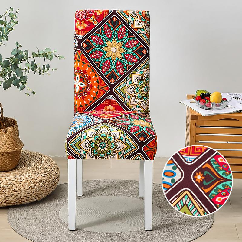 Dining Chair Slipcover,High Stretch Removable Washable Chair Seat Protector Cover for Home Party Hotel Wedding Ceremony 4/6pcs