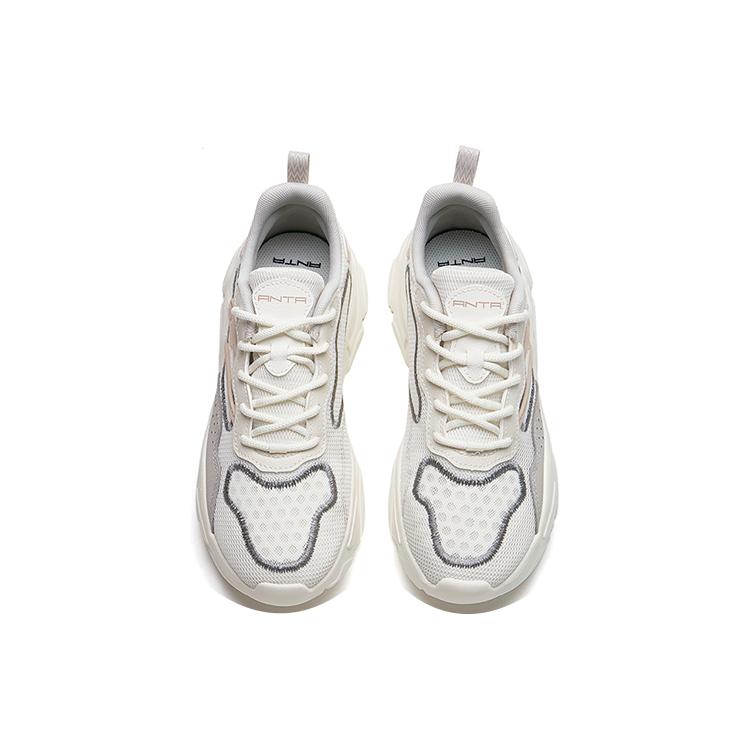 New Anta Cushioning Anti-Slip And Wear-Resistant Low-Top Casual Shoes Women's Pink Gray White 122228891-2