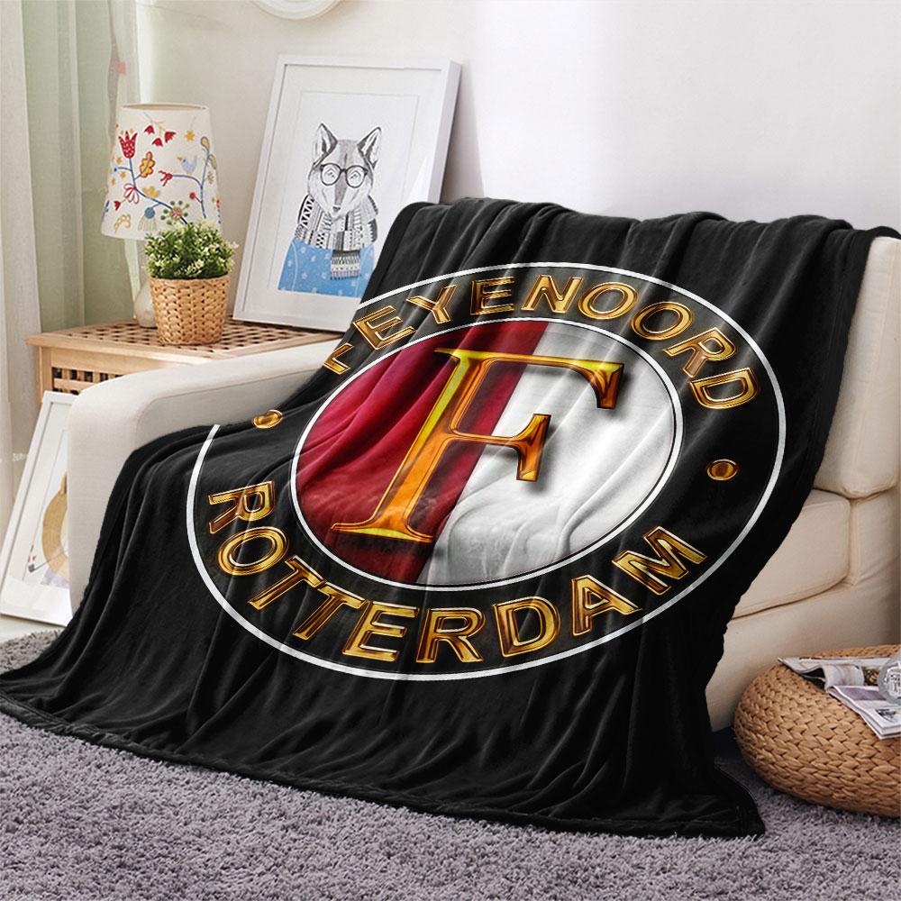1PC Feyenoord Patterned Flannel Blanket Suitable For All Seasons for Home Decor Warmth and Comfort Gifts Holiday Present