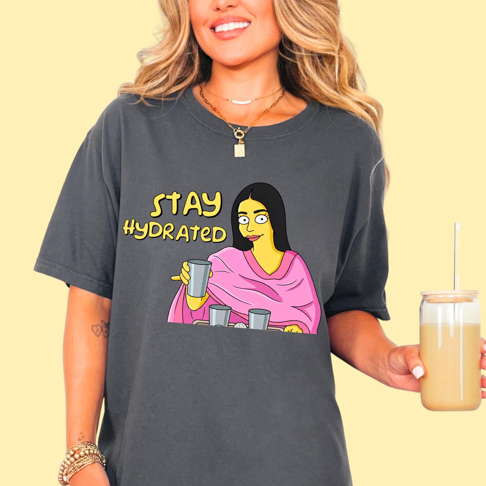 Stay Hydrated T-Shirt with Meme-inspired Desi Bollywood Nostalgia | Funny Cotton Tee for 4XL