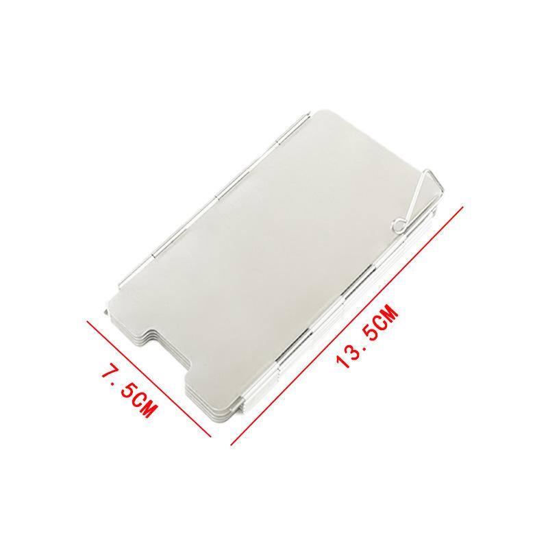 9 Plates Foldable Gas Stove Windshield Outdoor Camping Cooking Burner Windproof