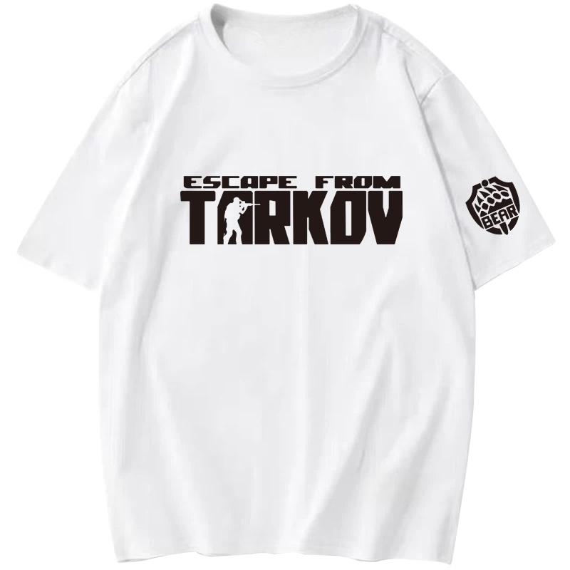 Escape From Tarkov Graficzna Koszulka Gamingowa Unisex Klasyczny Wzór Bawełna Krótki Rękaw Modna Odzież Streetwearowa Gamingowa MustHave