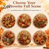 Garden Hanging Ornaments Autumn Diamond Painting Pendant, Acrylic Ornament, Decorative Art Craft for Outdoor Porch Decor Harvest Festival, Fall Theme