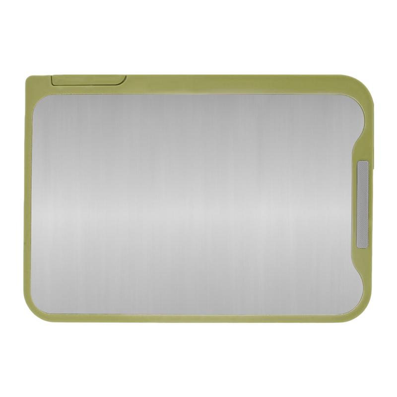 

Stainless Steel Cutting Boards For Kitchen Double Sided Metal Cutting Mats Baking Board For Countertop Kitchen Tool For Meat зелёный