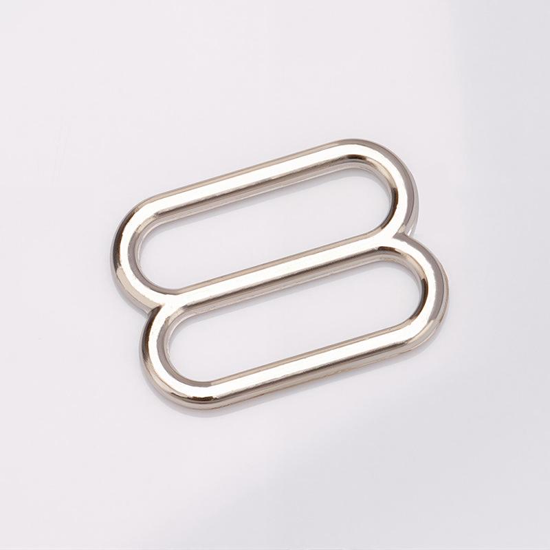Adjustable Metal O-Ring Bra Strap Buckles, Japanese-Style, 8-Ring & 9-Ring Adjustment Accessories