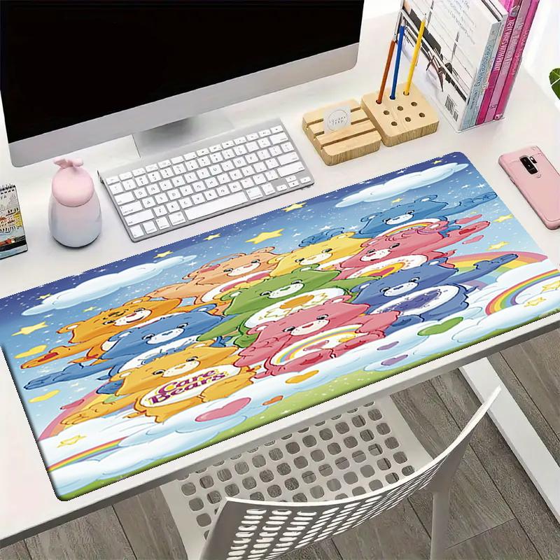 Bear Theme Mouse Pad, Non Slip Rubber Base, Multifunctional Office & Home Decor, Perfect for Workspace Personalization.