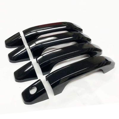 8pcs Glossy Black Door Handle Cover For Chevy Silverado