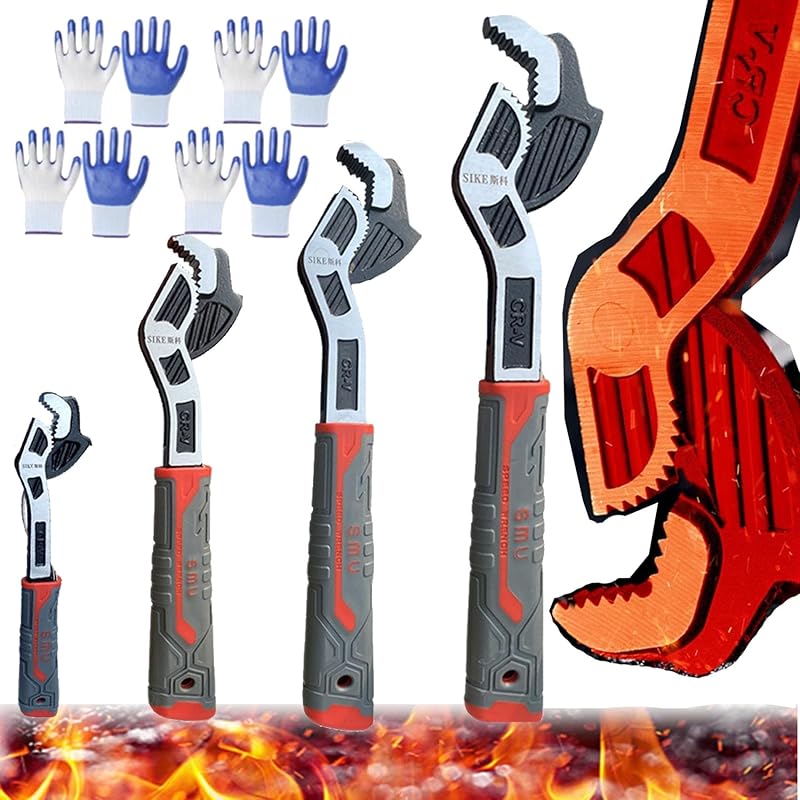 Саморегулирующийся трубный ключ, многофункциональный самоблокирующийся гаечный ключ, набор сверхпрочных трубных ключей, 6  8  10  12  трубный ключ, самоблокирующийся универсальный 6IN