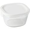 Iwaki Pack & Microwave Storage Containers, Square, 3-Piece Set, White