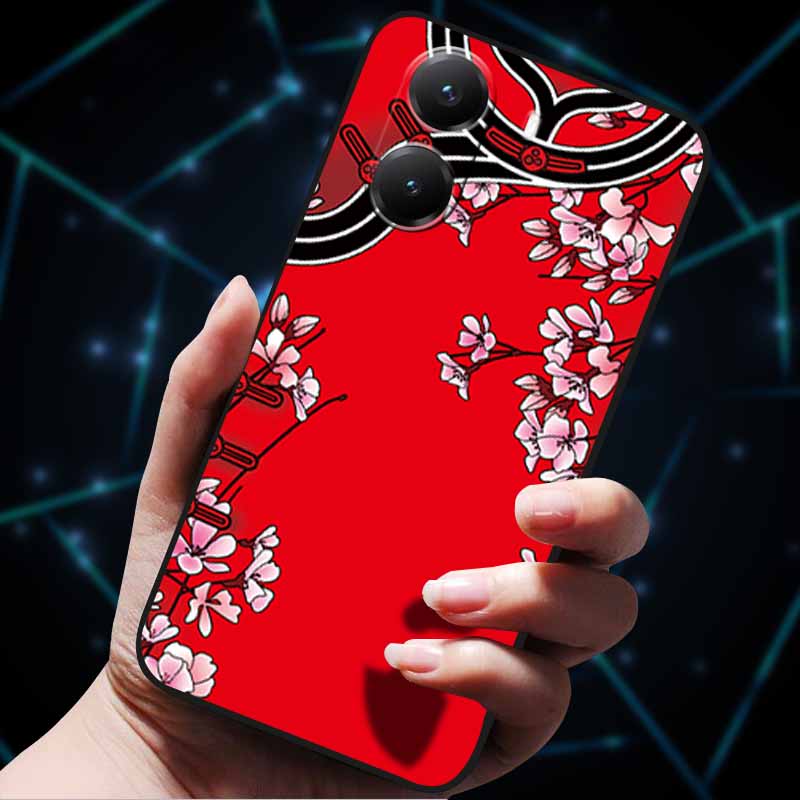 For Xiaomi Poco X7 Pro Case X7Pro 5G Soft Silicone Bumper 3D Flowers Emboss Phone Cases for Poco X 7 Pro 2025 Back Covers Shells