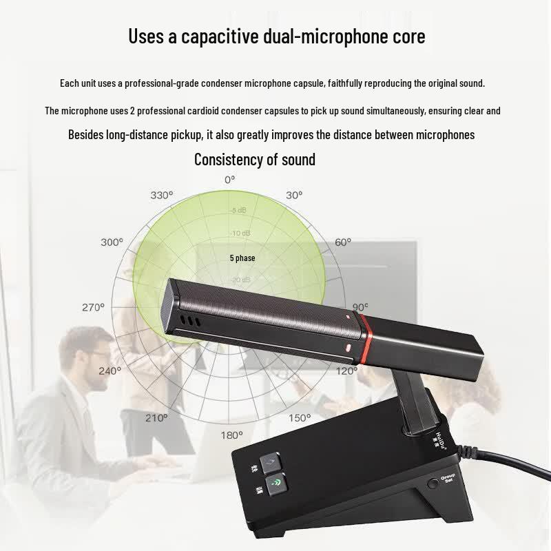 HuiDu GLE-750c Professional Wired Conference Microphone (CN version)