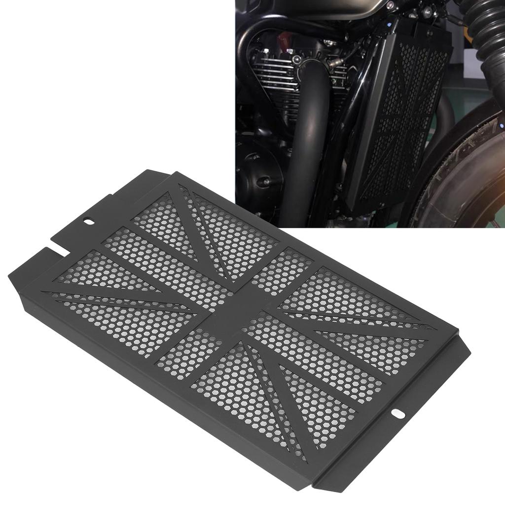 Ersatz Edelstahl Motorrad Schutzgitter Abdeckung für T100 T120 2016+ 2019+ Street+ 1200+ Schwarz