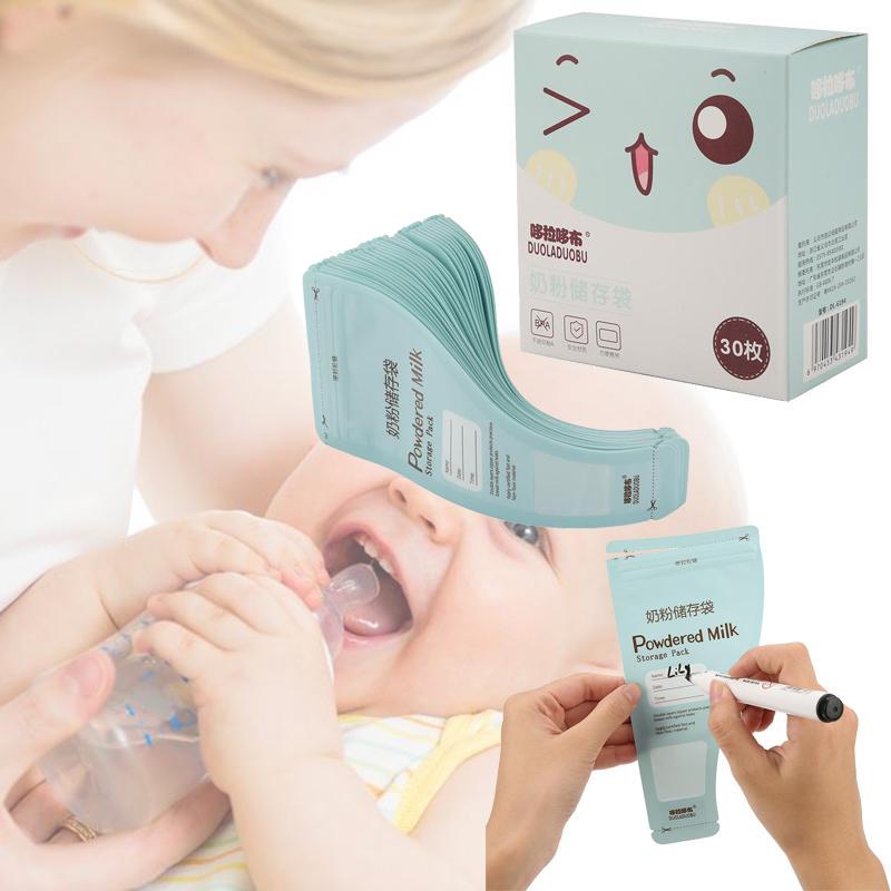 Milk Powder Storage Bag 10pcs Portable Baby Feeding Milk Powder Storage Bags Disposable Milk Powder Pouches