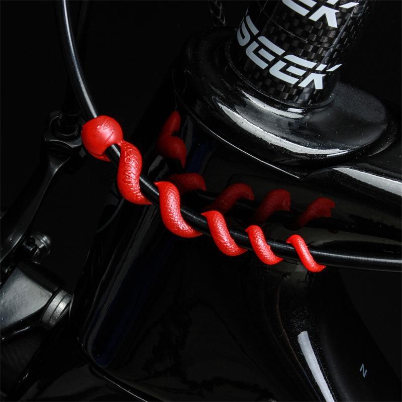5pcs Bicycle Variable Speed Brake Cable Protection Silicone Ring Silicone Protective Strip Oil Tubing Outdoor Cycling Accessory