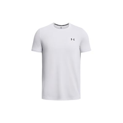 Camiseta de Manga Curta Gola Redonda com Estampa do Logotipo UA Vanish Masculina Tops Branco 1382801-100