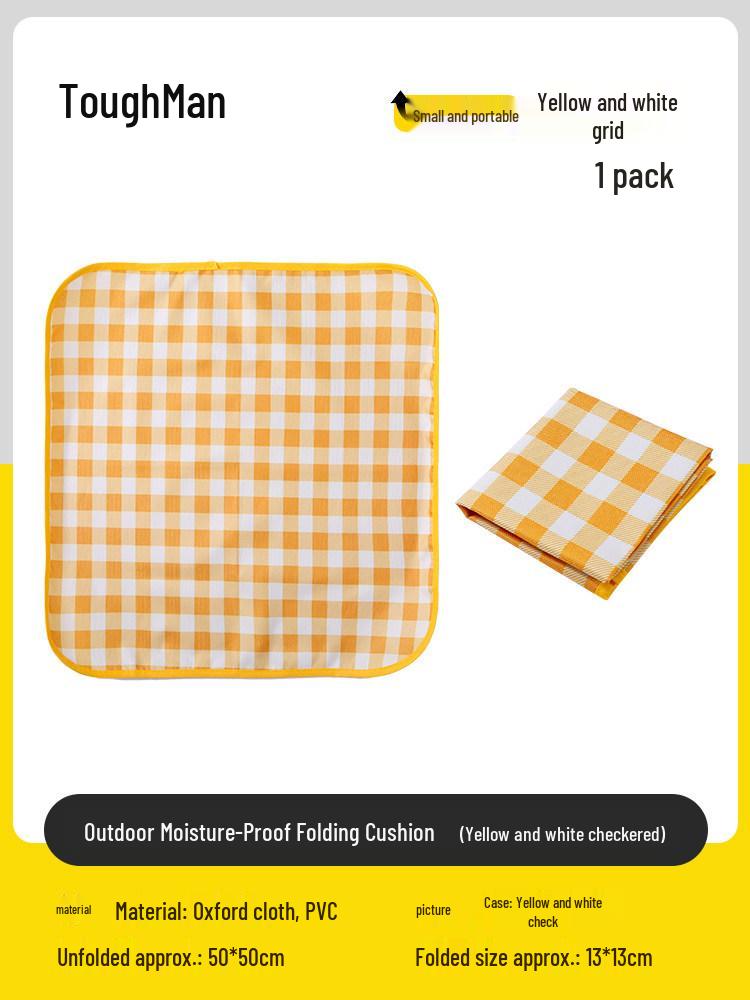 Waterproof Folding Outdoor Picnic Cushion - Portable, Dirt-Proof, Moisture-Proof Seat Pad for Camping and Festivals
