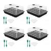 24/48 Holes Seedling Tray Kit with Adjustable Ventilation Lid Seed Starter Germination Box for Balcony Indoor Planting Transpla
