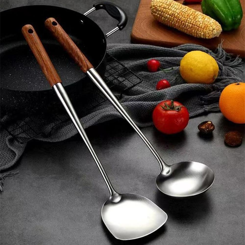 Colander Durable Not Easy To Rust Stainless Steel Primary Color Bull Polishing Cooking Utensils Stainless Steel Spoon Spoon