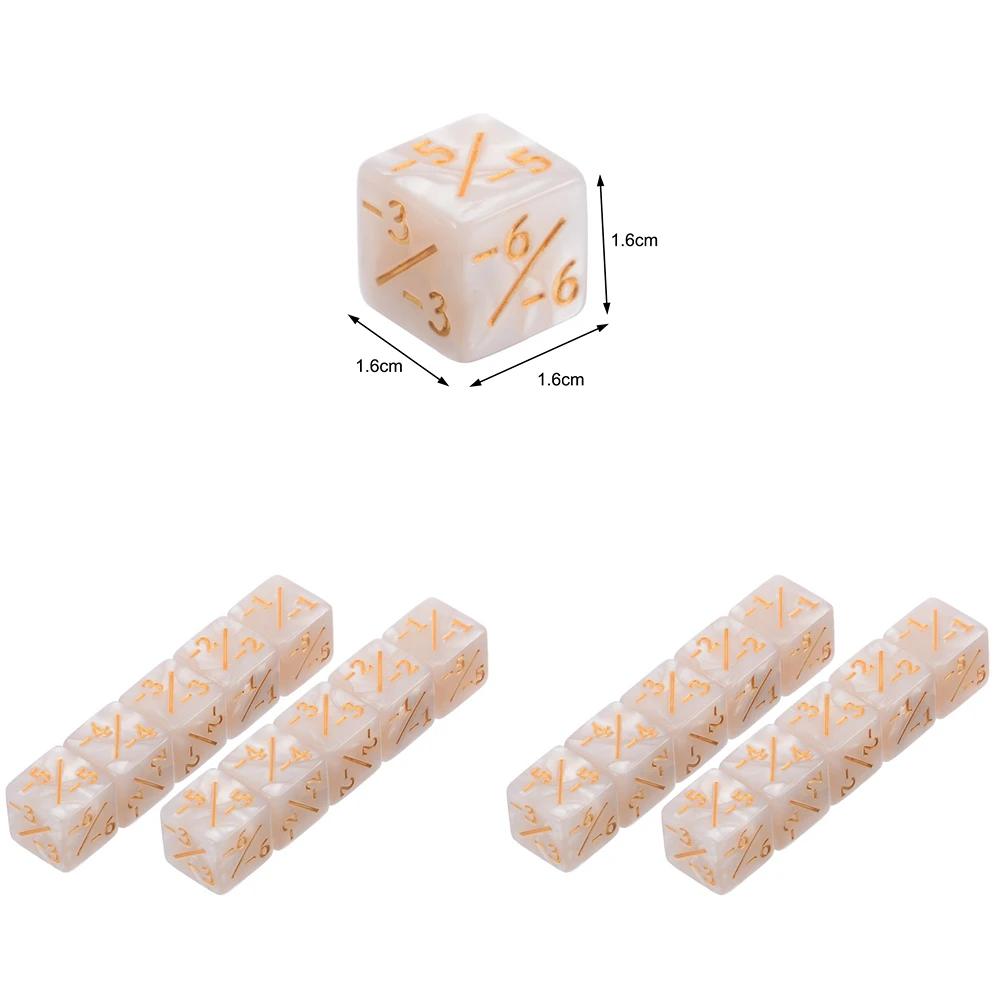 10 sztuk żetonów do gry kostki Zabawka do gry towarzyskiej Żetony Kostki Karty Zabawka dla dzieci Kostki do liczenia Kompatybilne z MTG/CCG/Karty