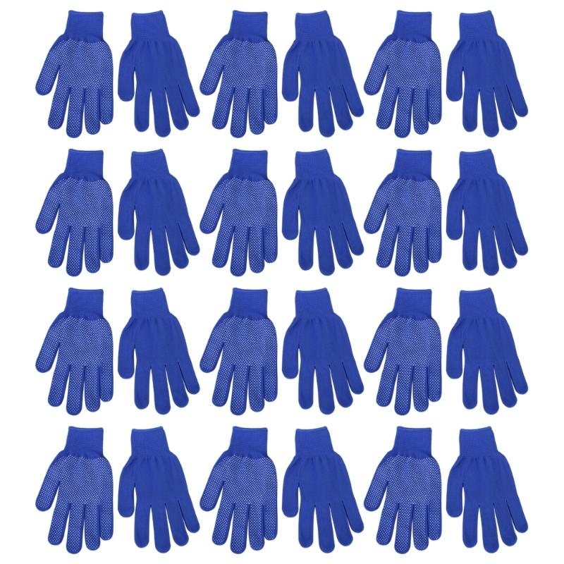 12pair Professional Work Gloves Elastics Lining Men Women Breathable Mittens for Men and Women