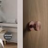 Versteckter Minimalistischer Weißer Runder Türgriff für Schlafzimmer