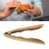 Gold Crab Cracker Non Slip Robust Stainless Steel Nutcracker Chestnut Walnut Opener Clip For Kitchen