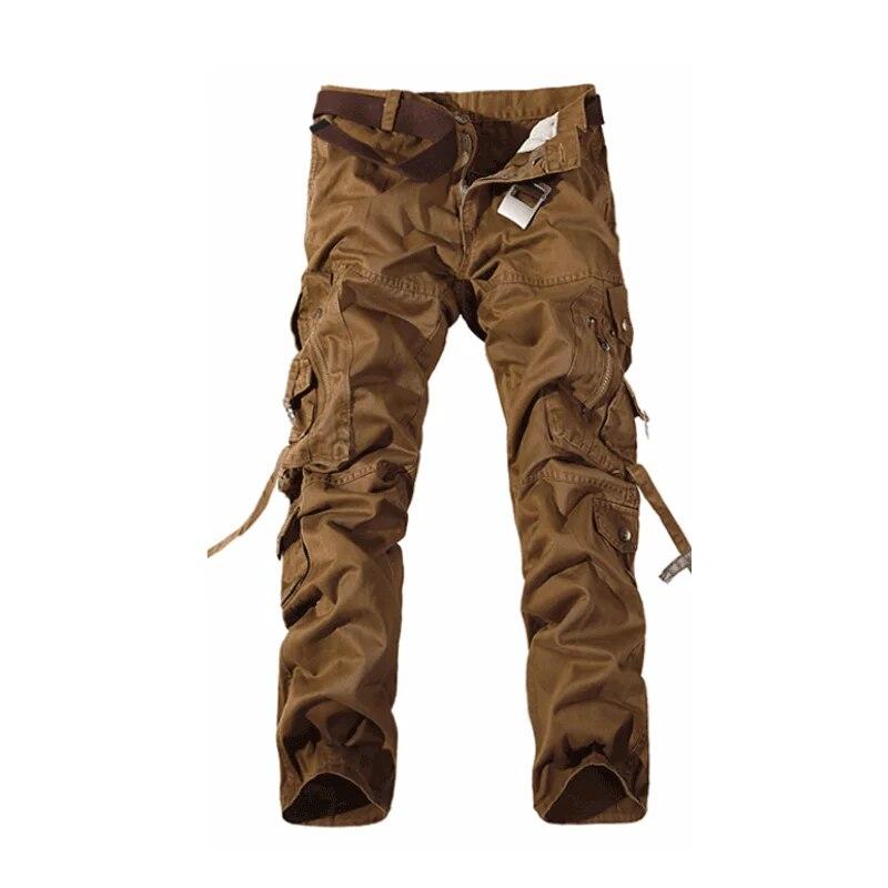 Men's Casual Pants Spring and Fall Outdoor Sports Pants Multi-pocket Cotton Work Pants